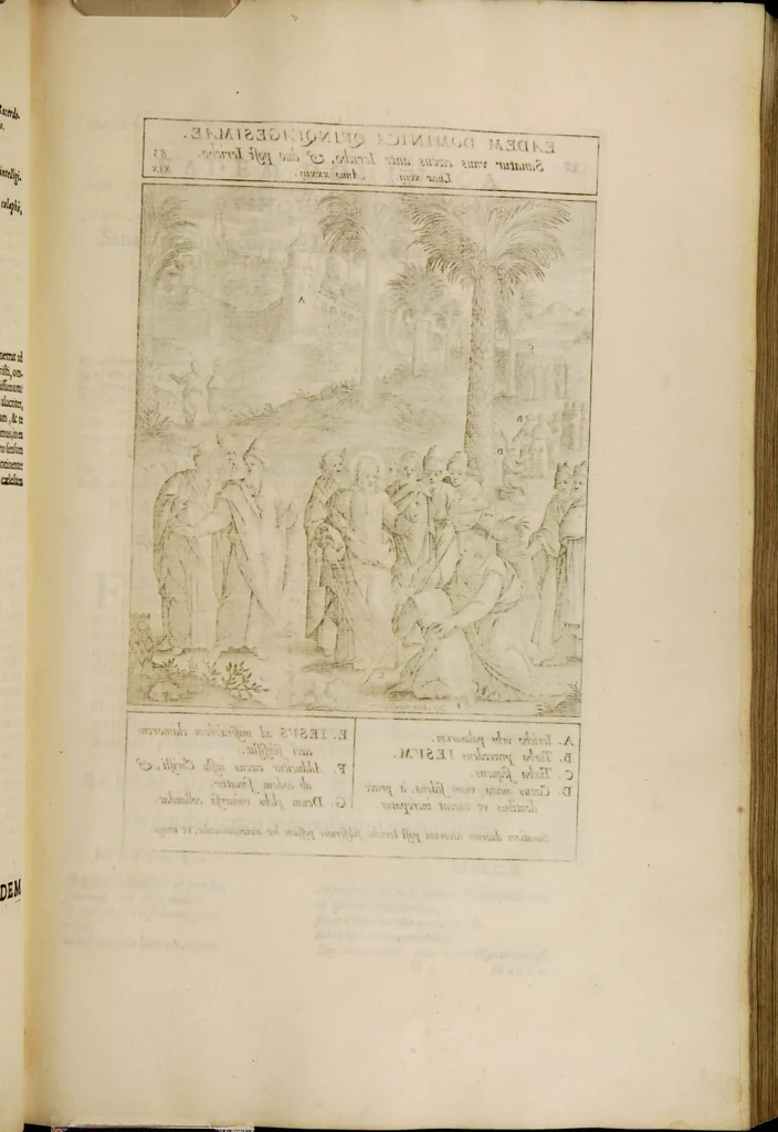 An illustration from Adnotationes et meditationes in Euangelia quae in sacrosancto Missae sacrificio toto anno leguntur: cum eorundem Euangeliorum concordantia, 1607, leaf 131