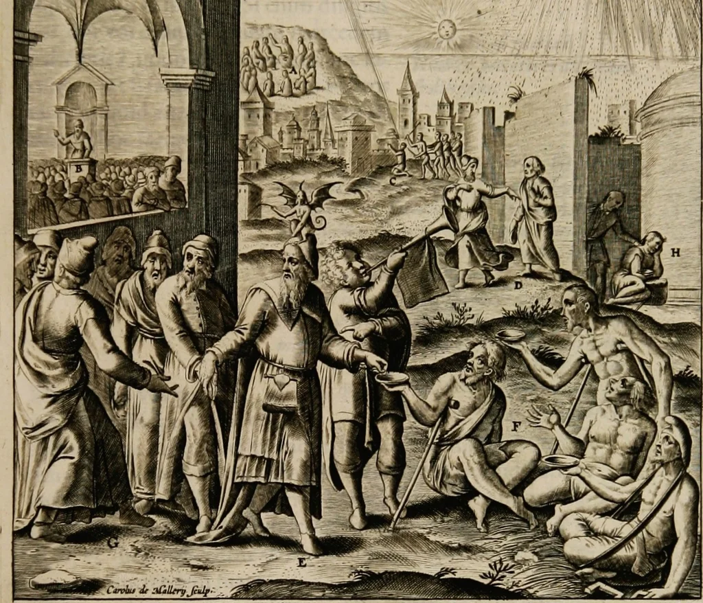 An illustration from Adnotationes et meditationes in Euangelia quae in sacrosancto Missae sacrificio toto anno leguntur: cum eorundem Euangeliorum concordantia, 1607, leaf 149
