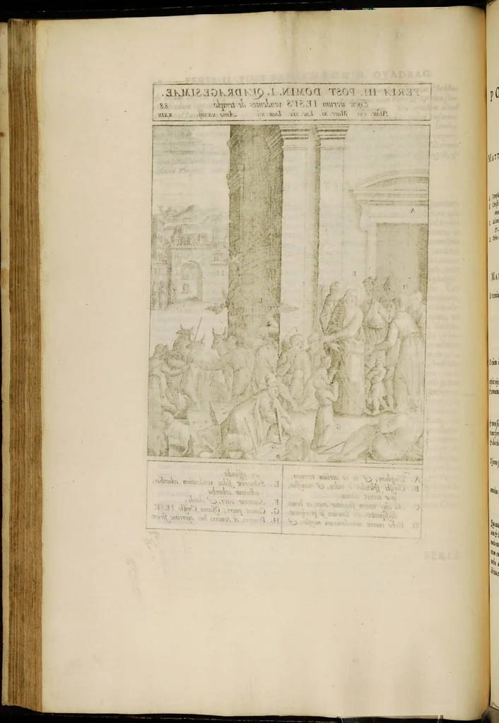 An illustration from Adnotationes et meditationes in Euangelia quae in sacrosancto Missae sacrificio toto anno leguntur: cum eorundem Euangeliorum concordantia, 1607, leaf 174
