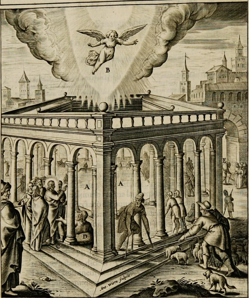 An illustration from Adnotationes et meditationes in Euangelia quae in sacrosancto Missae sacrificio toto anno leguntur: cum eorundem Euangeliorum concordantia, 1607, leaf 190