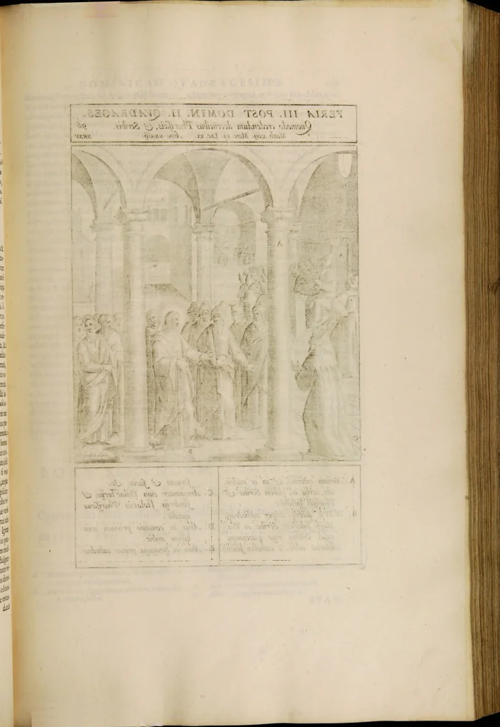 An illustration from Adnotationes et meditationes in Euangelia quae in sacrosancto Missae sacrificio toto anno leguntur: cum eorundem Euangeliorum concordantia, 1607, leaf 205