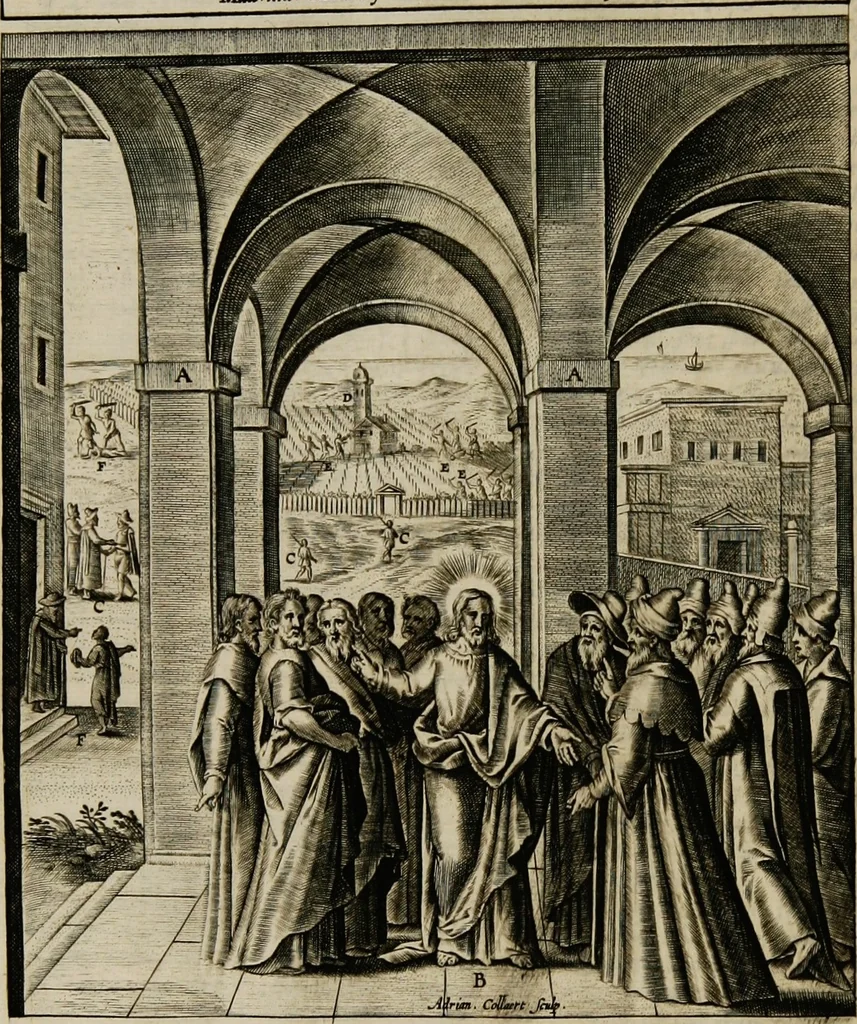 An illustration from Adnotationes et meditationes in Euangelia quae in sacrosancto Missae sacrificio toto anno leguntur: cum eorundem Euangeliorum concordantia, 1607, leaf 226