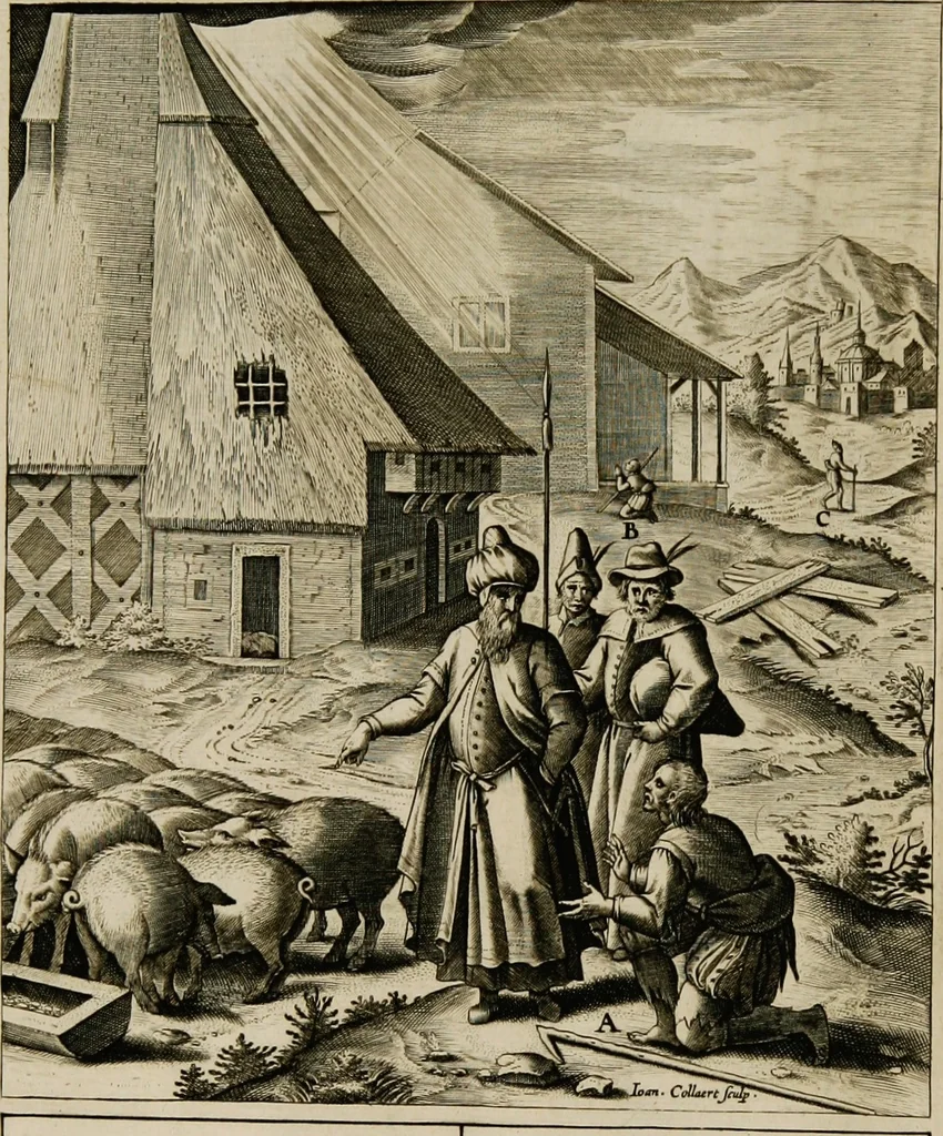 An illustration from Adnotationes et meditationes in Euangelia quae in sacrosancto Missae sacrificio toto anno leguntur: cum eorundem Euangeliorum concordantia, 1607, leaf 242