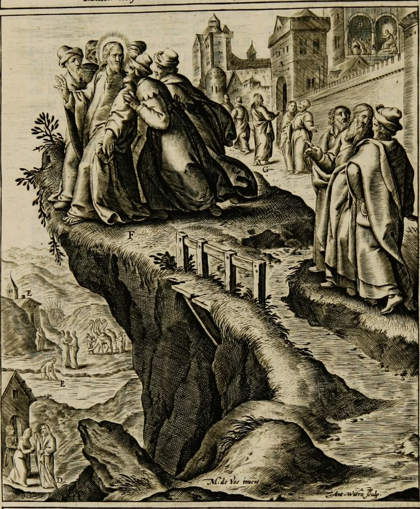 An illustration from Adnotationes et meditationes in Euangelia quae in sacrosancto Missae sacrificio toto anno leguntur: cum eorundem Euangeliorum concordantia, 1607, leaf 256