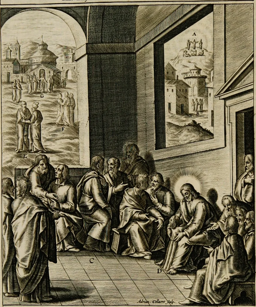An illustration from Adnotationes et meditationes in Euangelia quae in sacrosancto Missae sacrificio toto anno leguntur: cum eorundem Euangeliorum concordantia, 1607, leaf 262