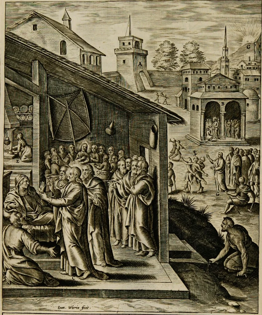 An illustration from Adnotationes et meditationes in Euangelia quae in sacrosancto Missae sacrificio toto anno leguntur: cum eorundem Euangeliorum concordantia, 1607, leaf 274
