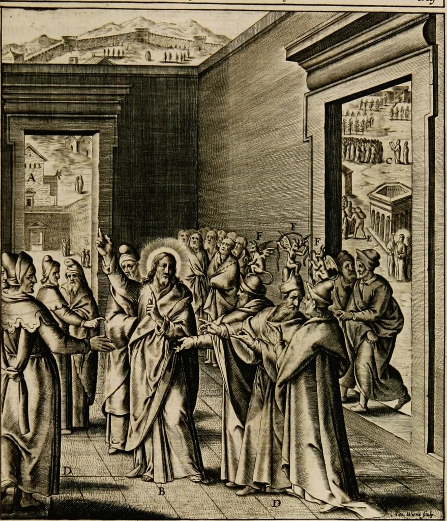 An illustration from Adnotationes et meditationes in Euangelia quae in sacrosancto Missae sacrificio toto anno leguntur: cum eorundem Euangeliorum concordantia, 1607, leaf 311