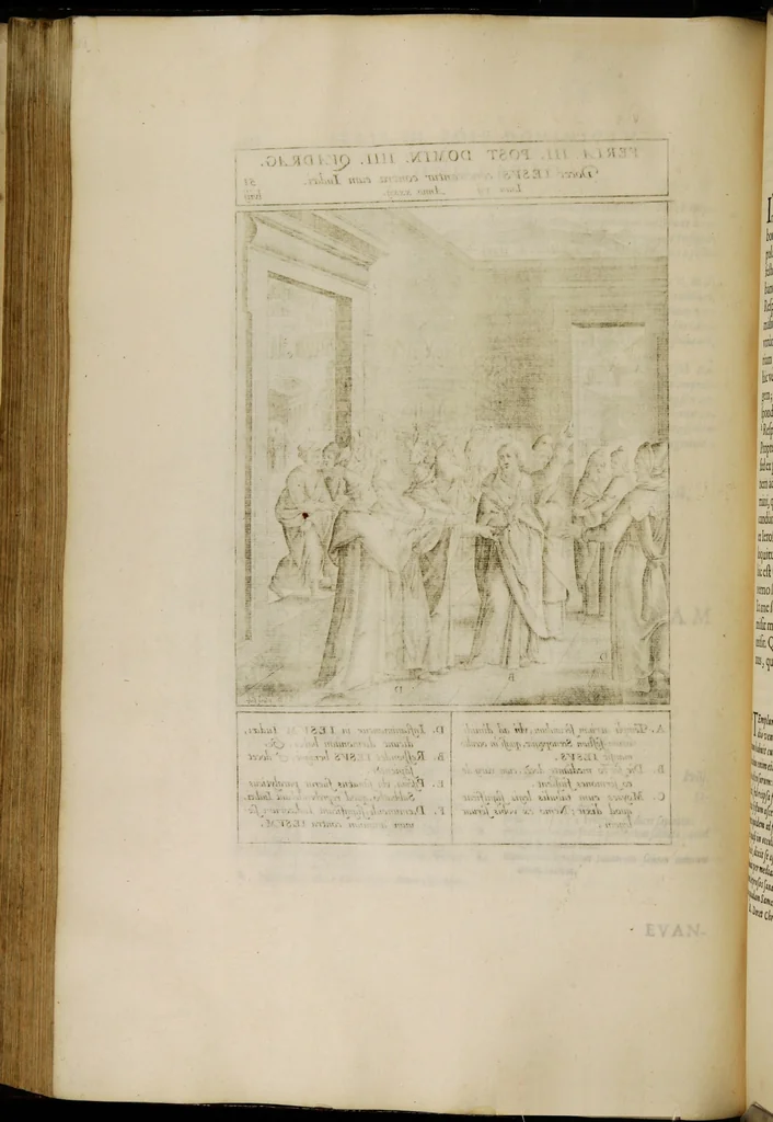 An illustration from Adnotationes et meditationes in Euangelia quae in sacrosancto Missae sacrificio toto anno leguntur: cum eorundem Euangeliorum concordantia, 1607, leaf 312