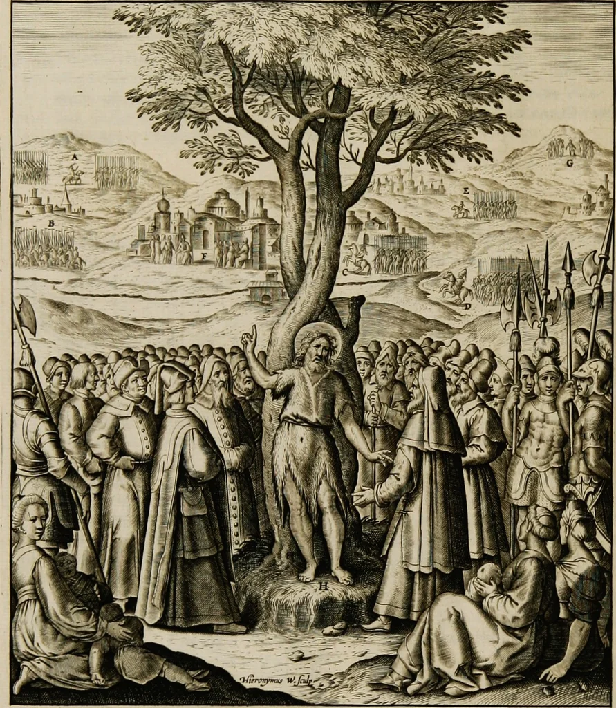 An illustration from Adnotationes et meditationes in Euangelia quae in sacrosancto Missae sacrificio toto anno leguntur: cum eorundem Euangeliorum concordantia, 1607, leaf 38