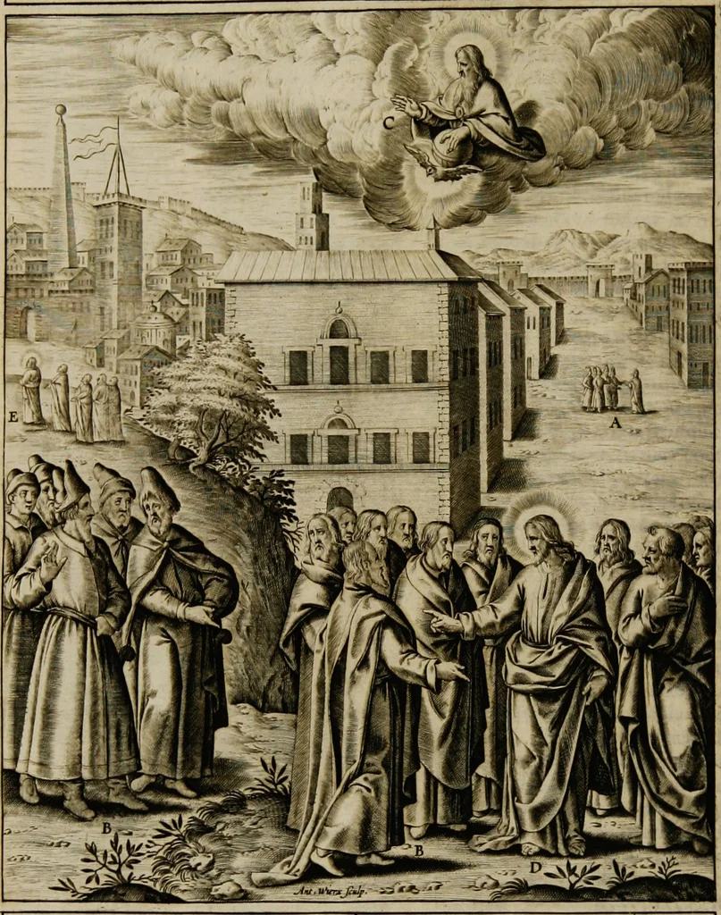 An illustration from Adnotationes et meditationes in Euangelia quae in sacrosancto Missae sacrificio toto anno leguntur: cum eorundem Euangeliorum concordantia, 1607, leaf 400