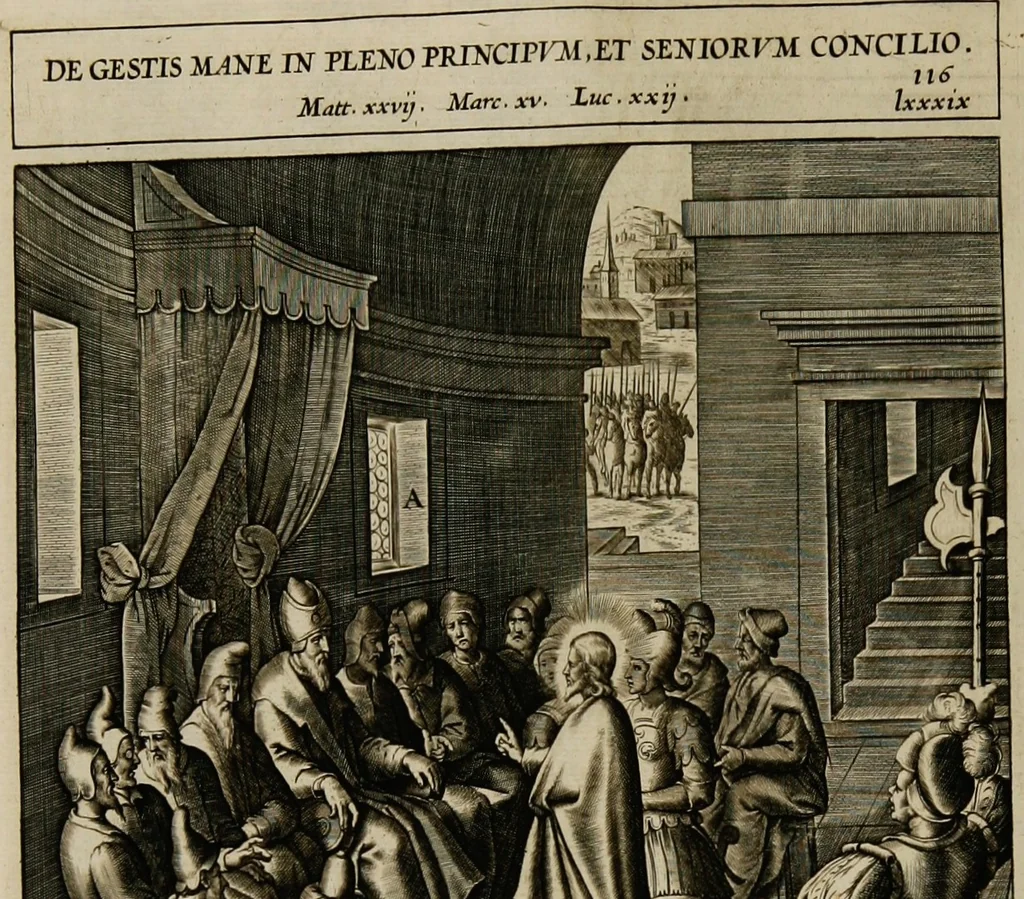An illustration from Adnotationes et meditationes in Euangelia quae in sacrosancto Missae sacrificio toto anno leguntur: cum eorundem Euangeliorum concordantia, 1607, leaf 486