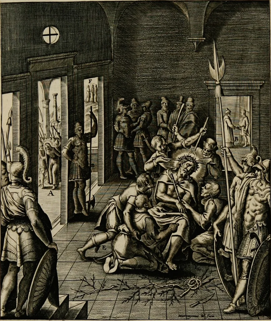 An illustration from Adnotationes et meditationes in Euangelia quae in sacrosancto Missae sacrificio toto anno leguntur: cum eorundem Euangeliorum concordantia, 1607, leaf 526