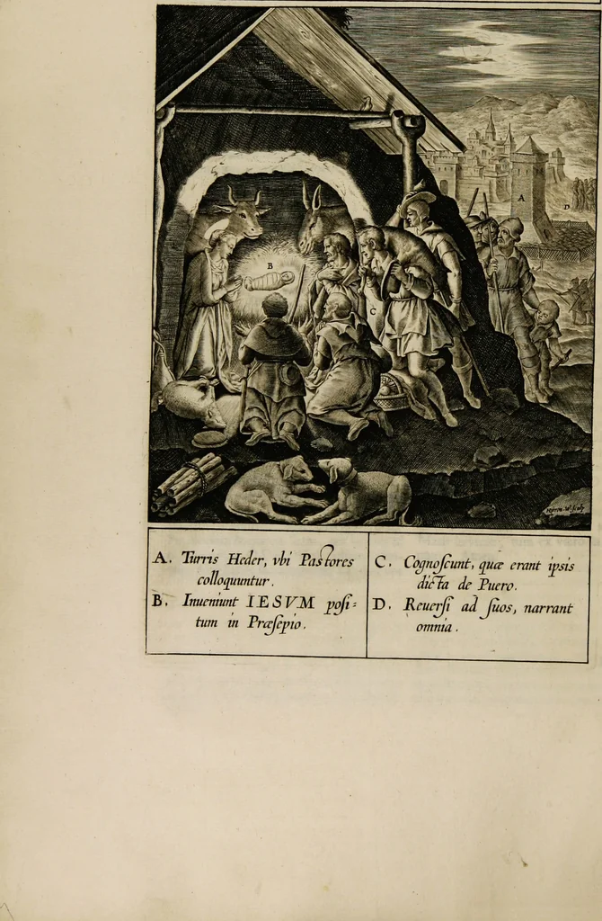 An illustration from Adnotationes et meditationes in Euangelia quae in sacrosancto Missae sacrificio toto anno leguntur: cum eorundem Euangeliorum concordantia, 1607, leaf 54