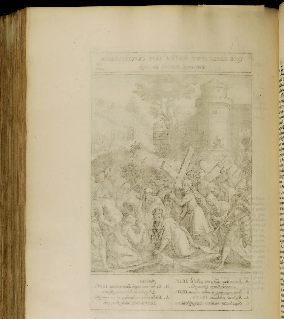 An illustration from Adnotationes et meditationes in Euangelia quae in sacrosancto Missae sacrificio toto anno leguntur: cum eorundem Euangeliorum concordantia, 1607, leaf 560
