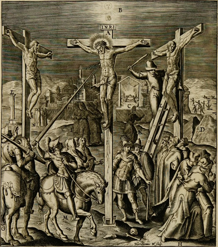 An illustration from Adnotationes et meditationes in Euangelia quae in sacrosancto Missae sacrificio toto anno leguntur: cum eorundem Euangeliorum concordantia, 1607, leaf 614