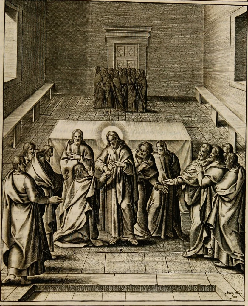 An illustration from Adnotationes et meditationes in Euangelia quae in sacrosancto Missae sacrificio toto anno leguntur: cum eorundem Euangeliorum concordantia, 1607, leaf 701