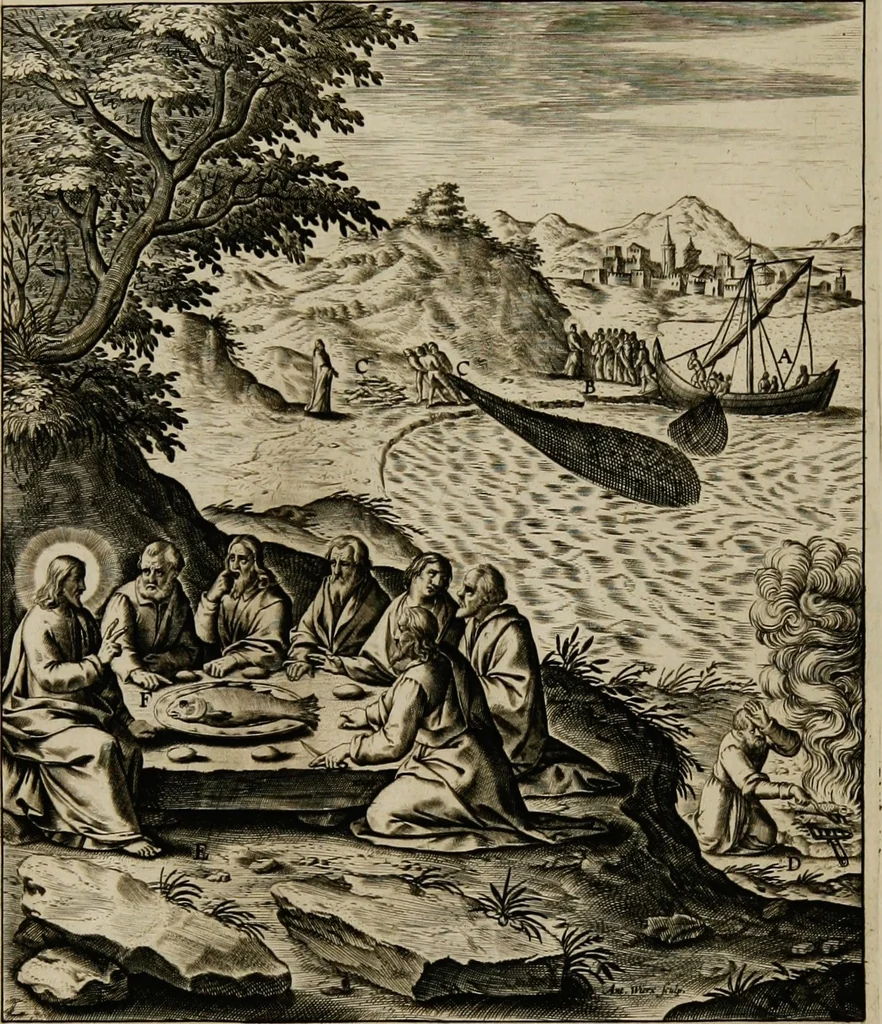 An illustration from Adnotationes et meditationes in Euangelia quae in sacrosancto Missae sacrificio toto anno leguntur: cum eorundem Euangeliorum concordantia, 1607, leaf 714