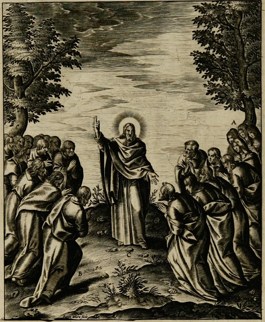 An illustration from Adnotationes et meditationes in Euangelia quae in sacrosancto Missae sacrificio toto anno leguntur: cum eorundem Euangeliorum concordantia, 1607, leaf 718