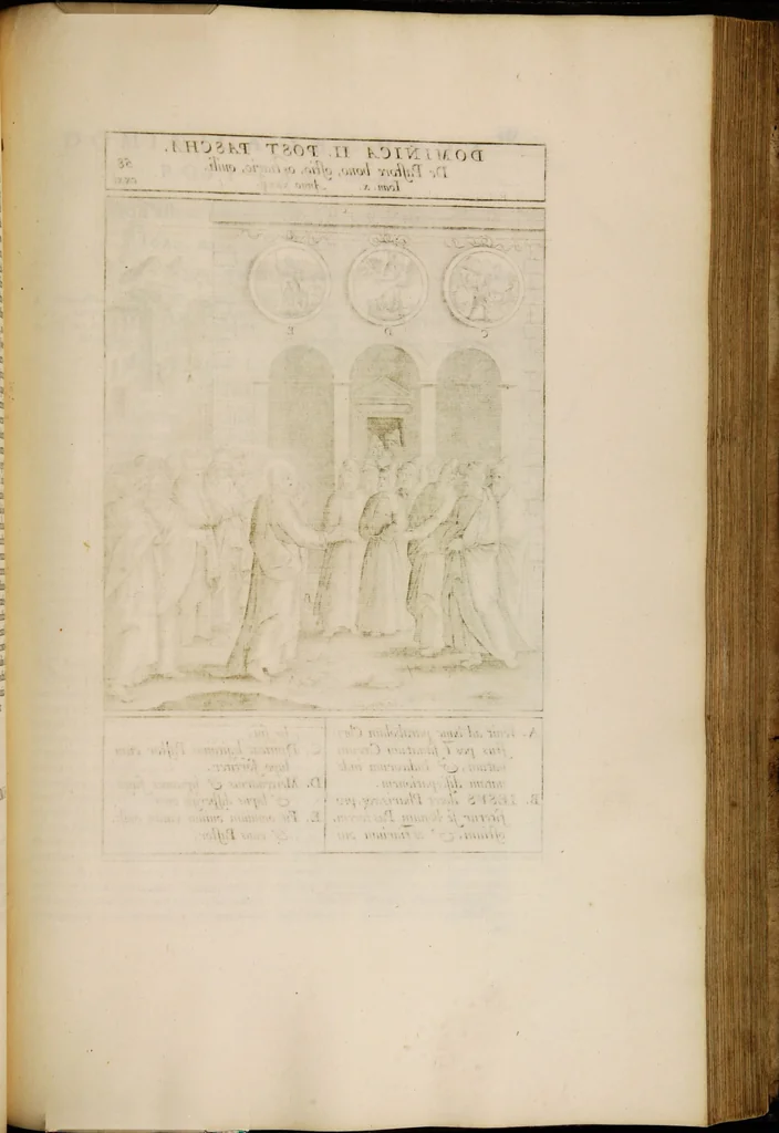 An illustration from Adnotationes et meditationes in Euangelia quae in sacrosancto Missae sacrificio toto anno leguntur: cum eorundem Euangeliorum concordantia, 1607, leaf 725