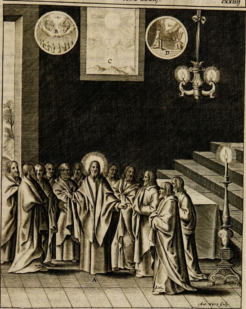 An illustration from Adnotationes et meditationes in Euangelia quae in sacrosancto Missae sacrificio toto anno leguntur: cum eorundem Euangeliorum concordantia, 1607, leaf 741