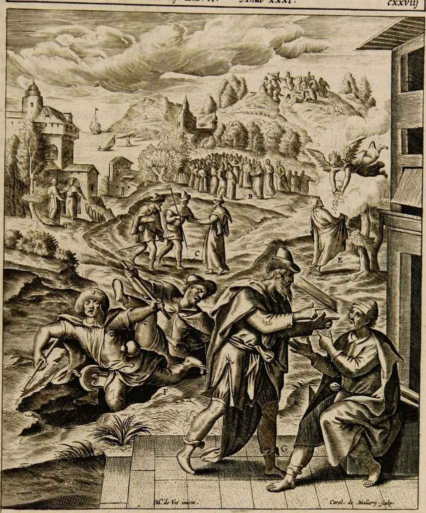 An illustration from Adnotationes et meditationes in Euangelia quae in sacrosancto Missae sacrificio toto anno leguntur: cum eorundem Euangeliorum concordantia, 1607, leaf 769