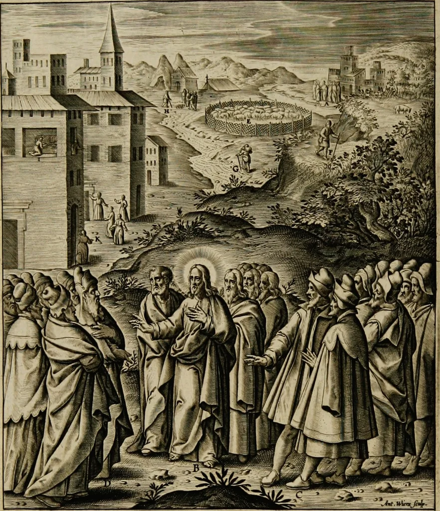 An illustration from Adnotationes et meditationes in Euangelia quae in sacrosancto Missae sacrificio toto anno leguntur: cum eorundem Euangeliorum concordantia, 1607, leaf 780