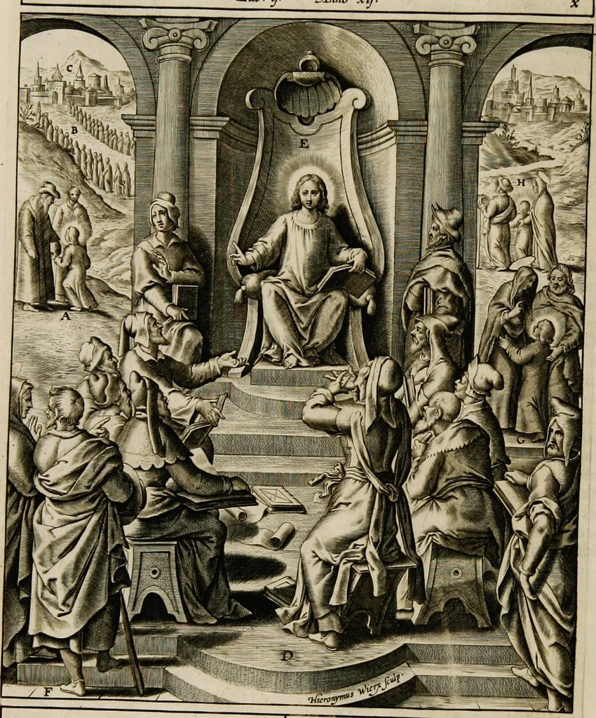 An illustration from Adnotationes et meditationes in Euangelia quae in sacrosancto Missae sacrificio toto anno leguntur: cum eorundem Euangeliorum concordantia, 1607, leaf 82