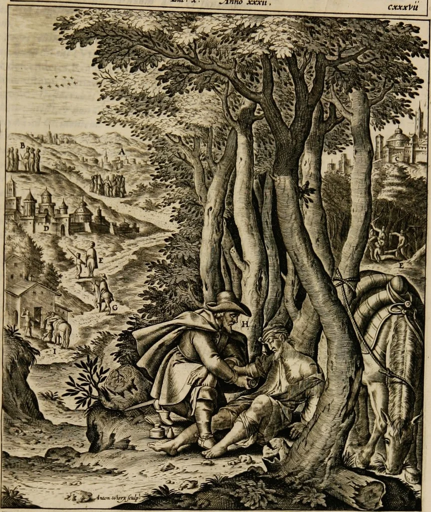 An illustration from Adnotationes et meditationes in Euangelia quae in sacrosancto Missae sacrificio toto anno leguntur: cum eorundem Euangeliorum concordantia, 1607, leaf 821