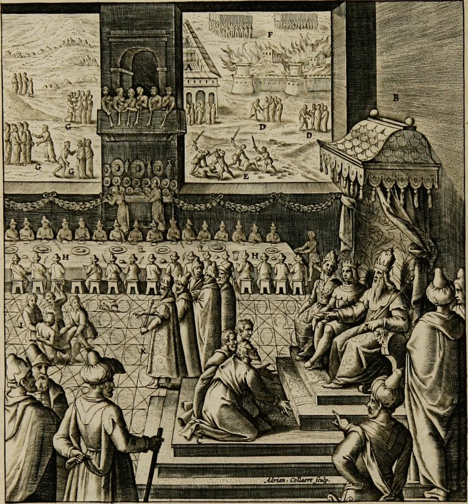 An illustration from Adnotationes et meditationes in Euangelia quae in sacrosancto Missae sacrificio toto anno leguntur: cum eorundem Euangeliorum concordantia, 1607, leaf 854