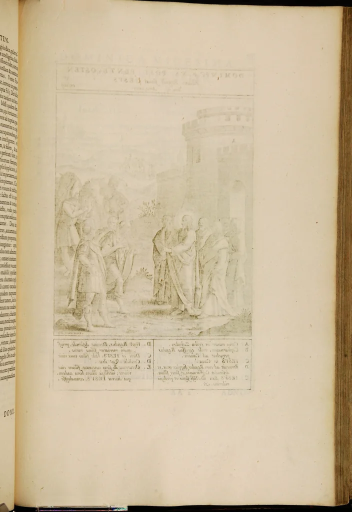 An illustration from Adnotationes et meditationes in Euangelia quae in sacrosancto Missae sacrificio toto anno leguntur: cum eorundem Euangeliorum concordantia, 1607, leaf 859