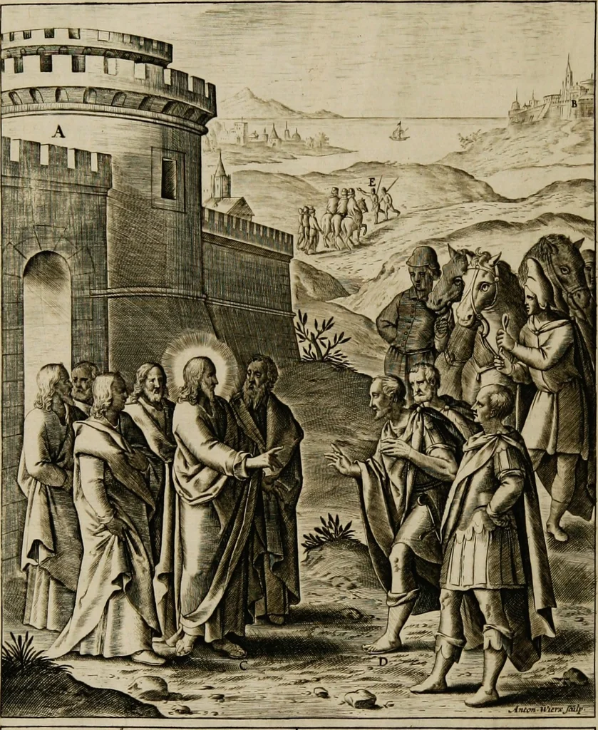 An illustration from Adnotationes et meditationes in Euangelia quae in sacrosancto Missae sacrificio toto anno leguntur: cum eorundem Euangeliorum concordantia, 1607, leaf 860