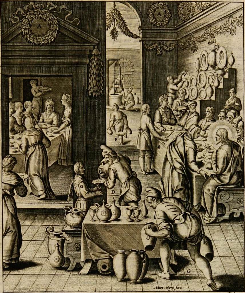 An illustration from Adnotationes et meditationes in Euangelia quae in sacrosancto Missae sacrificio toto anno leguntur: cum eorundem Euangeliorum concordantia, 1607, leaf 87
