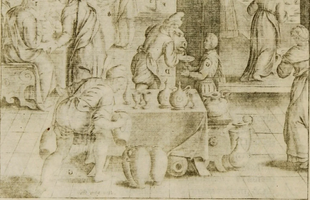 An illustration from Adnotationes et meditationes in Euangelia quae in sacrosancto Missae sacrificio toto anno leguntur: cum eorundem Euangeliorum concordantia, 1607, leaf 88