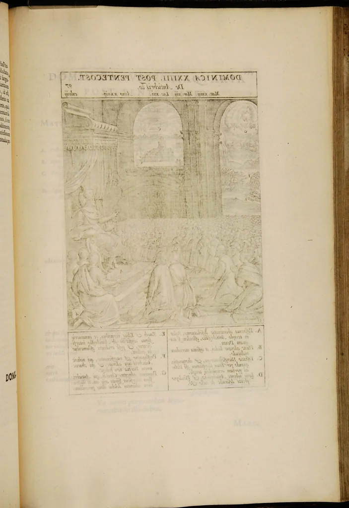 An illustration from Adnotationes et meditationes in Euangelia quae in sacrosancto Missae sacrificio toto anno leguntur: cum eorundem Euangeliorum concordantia, 1607, leaf 885