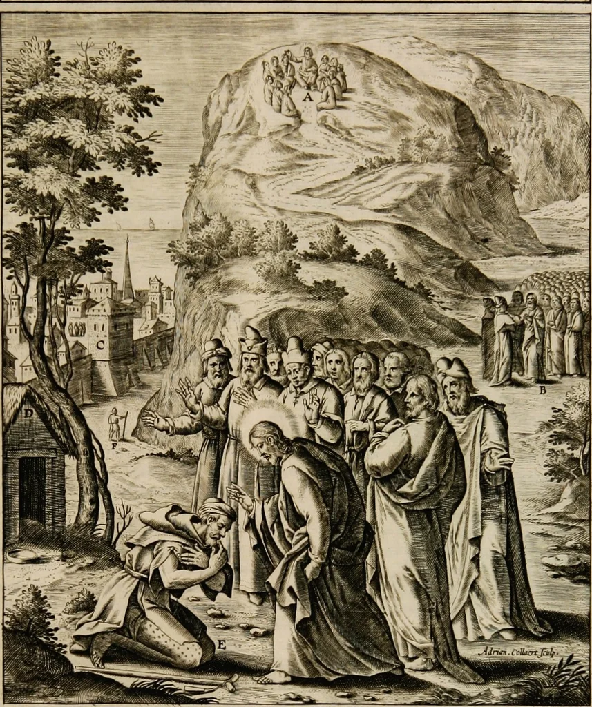 An illustration from Adnotationes et meditationes in Euangelia quae in sacrosancto Missae sacrificio toto anno leguntur: cum eorundem Euangeliorum concordantia, 1607, leaf 95