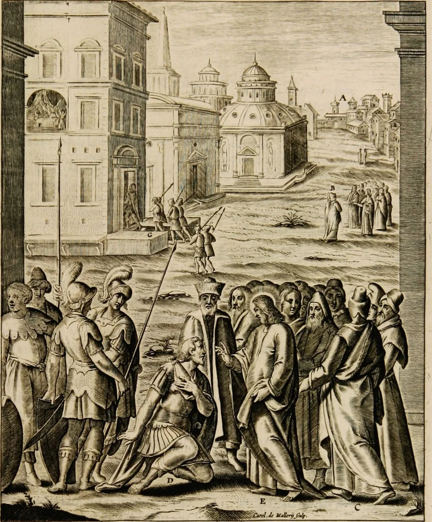 An illustration from Adnotationes et meditationes in Euangelia quae in sacrosancto Missae sacrificio toto anno leguntur: cum eorundem Euangeliorum concordantia, 1607, leaf 99