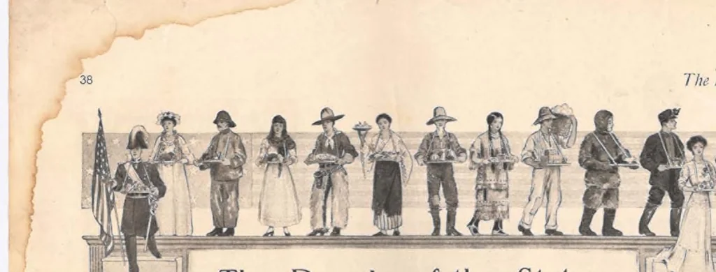 An illustration from Ladies Home Journal Magazine Clipping, 1910, leaf 1