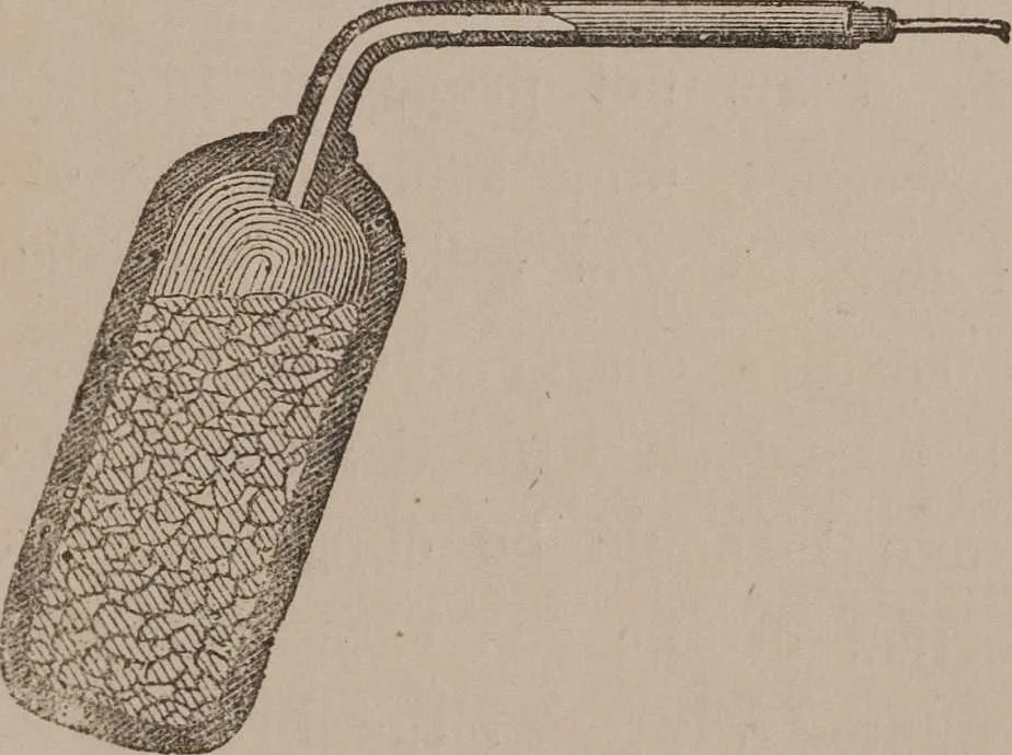 An illustration from A course of six lectures on the chemical history of a candle [electronic resource]: to which is added, a lecture on platinum, 1865, leaf 111