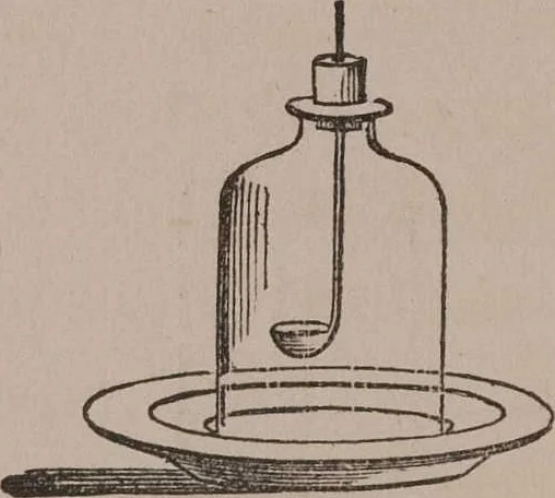 An illustration from A course of six lectures on the chemical history of a candle [electronic resource]: to which is added, a lecture on platinum, 1865, leaf 118