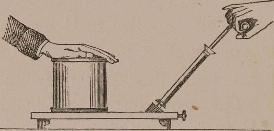 An illustration from A course of six lectures on the chemical history of a candle [electronic resource]: to which is added, a lecture on platinum, 1865, leaf 134