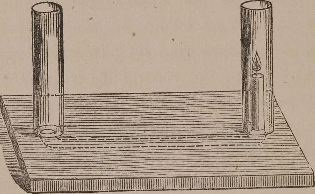 An illustration from A course of six lectures on the chemical history of a candle [electronic resource]: to which is added, a lecture on platinum, 1865, leaf 168