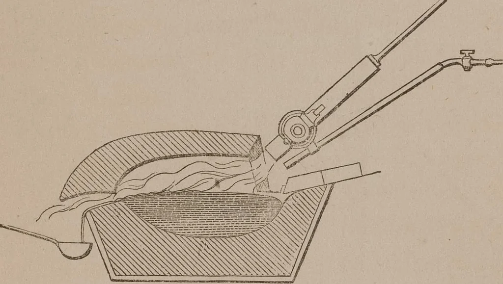 An illustration from A course of six lectures on the chemical history of a candle [electronic resource]: to which is added, a lecture on platinum, 1865, leaf 203