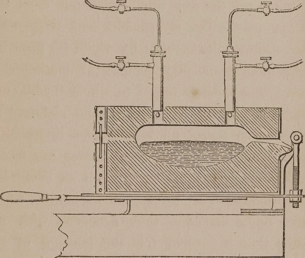 An illustration from A course of six lectures on the chemical history of a candle [electronic resource]: to which is added, a lecture on platinum, 1865, leaf 211