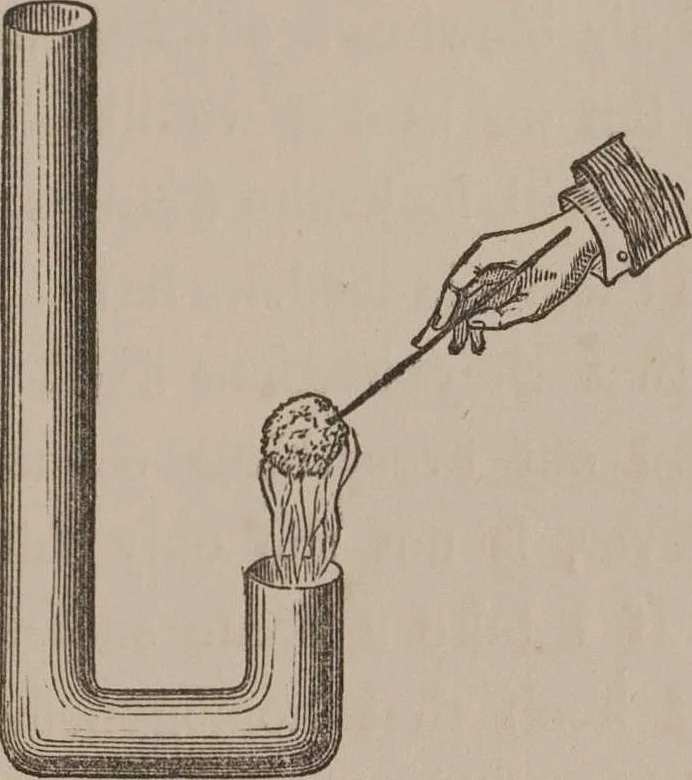 An illustration from A course of six lectures on the chemical history of a candle [electronic resource]: to which is added, a lecture on platinum, 1865, leaf 37