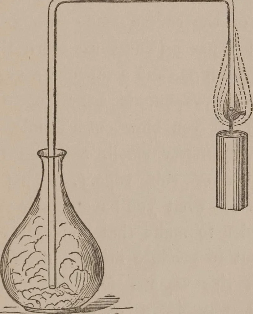 An illustration from A course of six lectures on the chemical history of a candle [electronic resource]: to which is added, a lecture on platinum, 1865, leaf 43