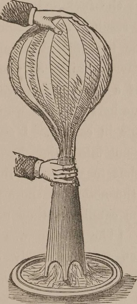An illustration from A course of six lectures on the chemical history of a candle [electronic resource]: to which is added, a lecture on platinum, 1865, leaf 63