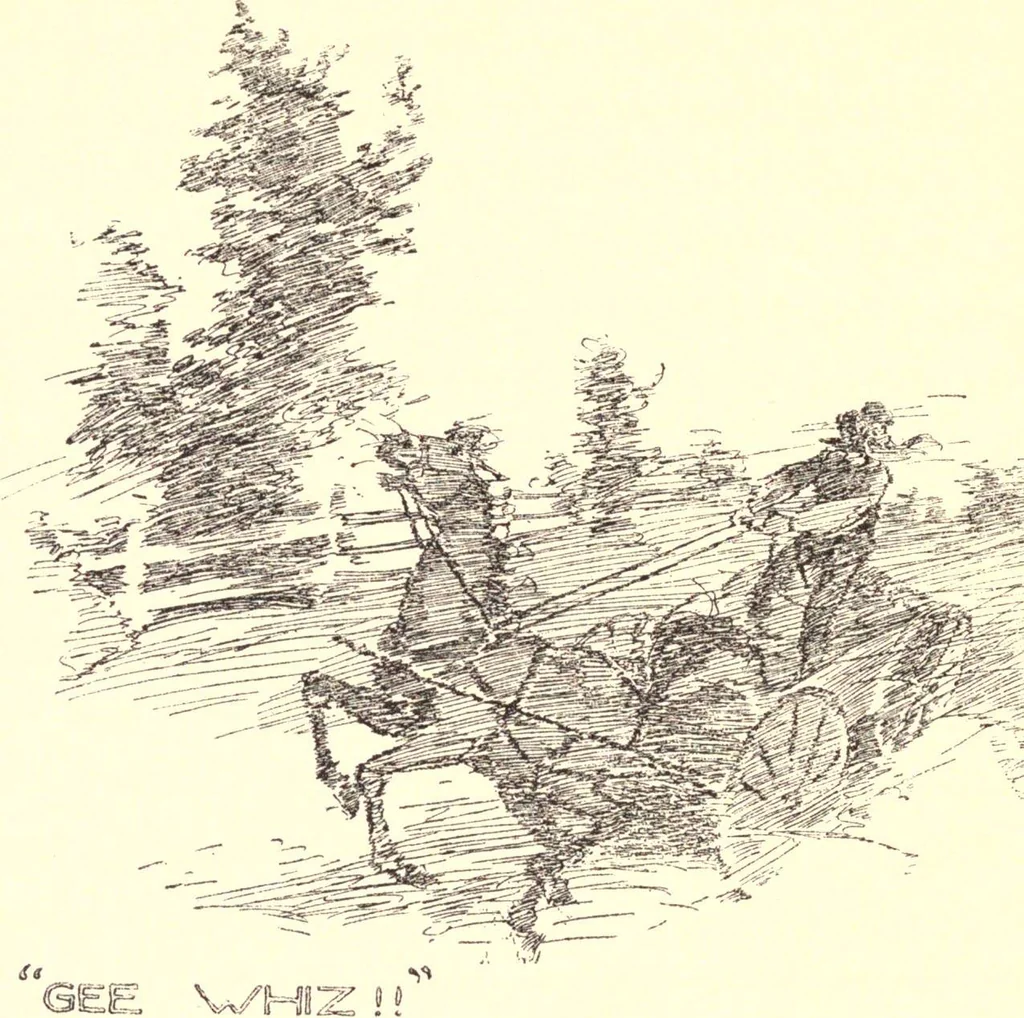 An illustration from Two thousand miles on an automobile : being a desultory narrative of a trip through New England, New York, Canada, and the West, 1902, leaf 65