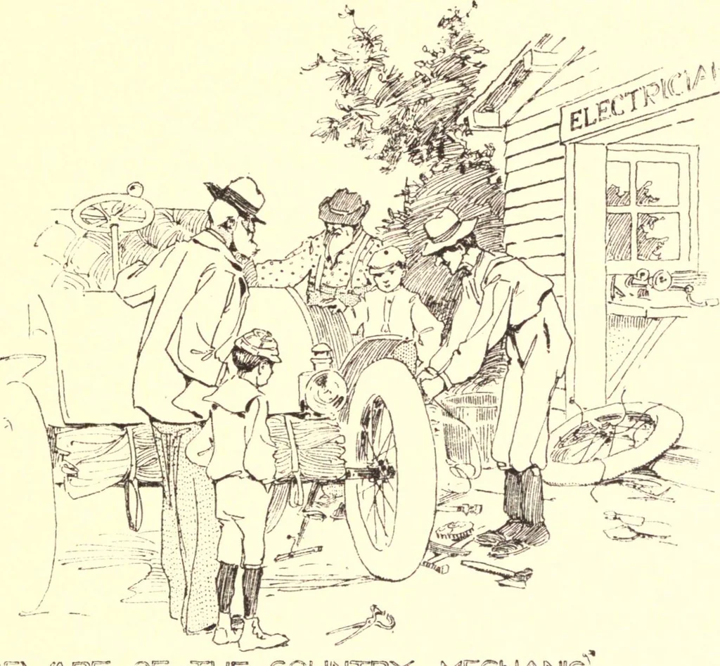 An illustration from Two thousand miles on an automobile : being a desultory narrative of a trip through New England, New York, Canada, and the West, 1902, leaf 88