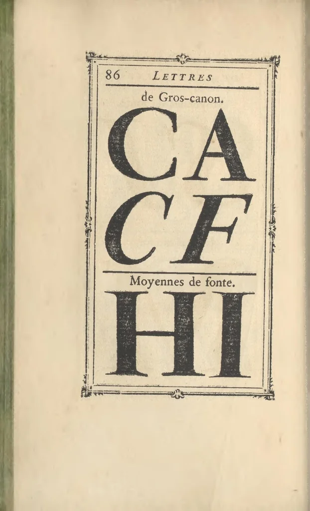 An illustration from Les caractères de l'imprimerie., 1764, leaf 175