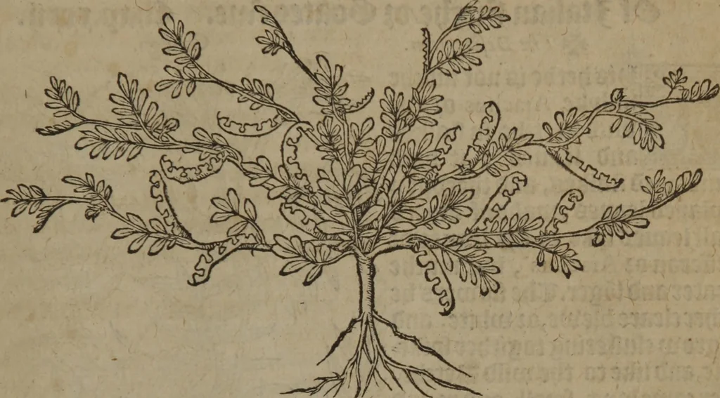 An illustration from A nievve herball, or Historie of plantes : wherein is contayned the whole discourse and perfect description of all sortes of herbes and plantes : their divers & sundry kindes ... and that not onely of those whiche are here growyng in this our countrie of Englande, but of all others also of forrayne realmes commonly used in physicke ; first set foorth in the Doutche or Almaigne tongue, 1578, leaf 516